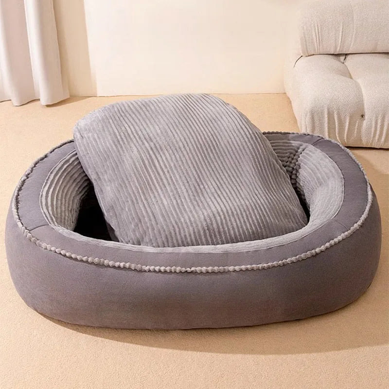Pet Dog Cat Comfortable Donut Bed