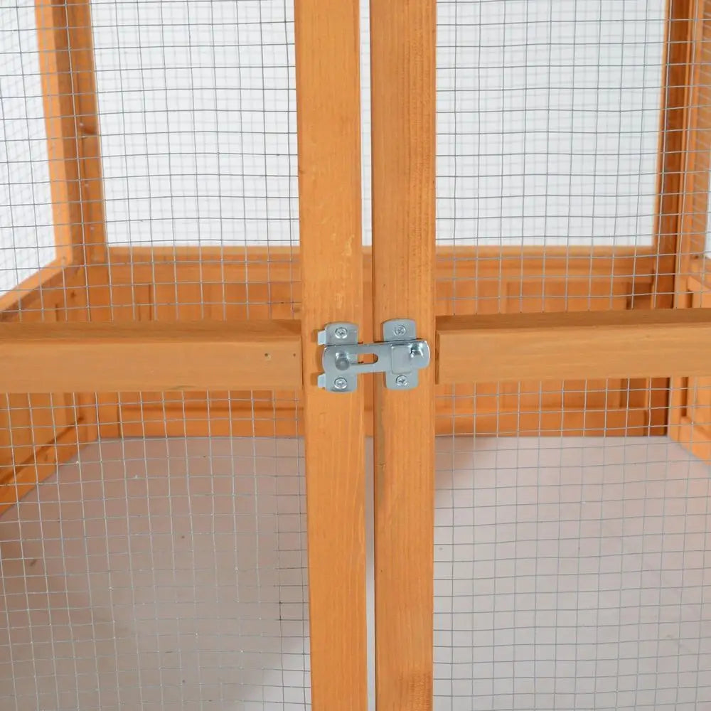 69" Large Wooden Hexagonal Outdoor Bird Cage