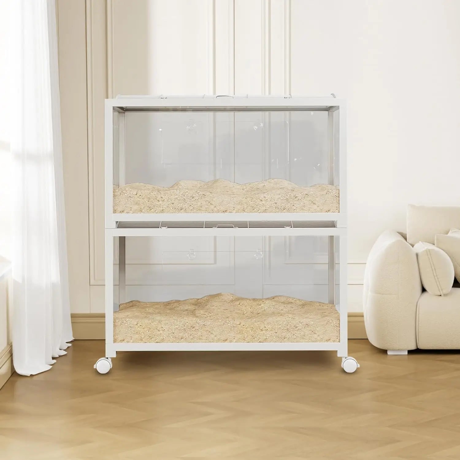 Small Animal Cage with Wheels