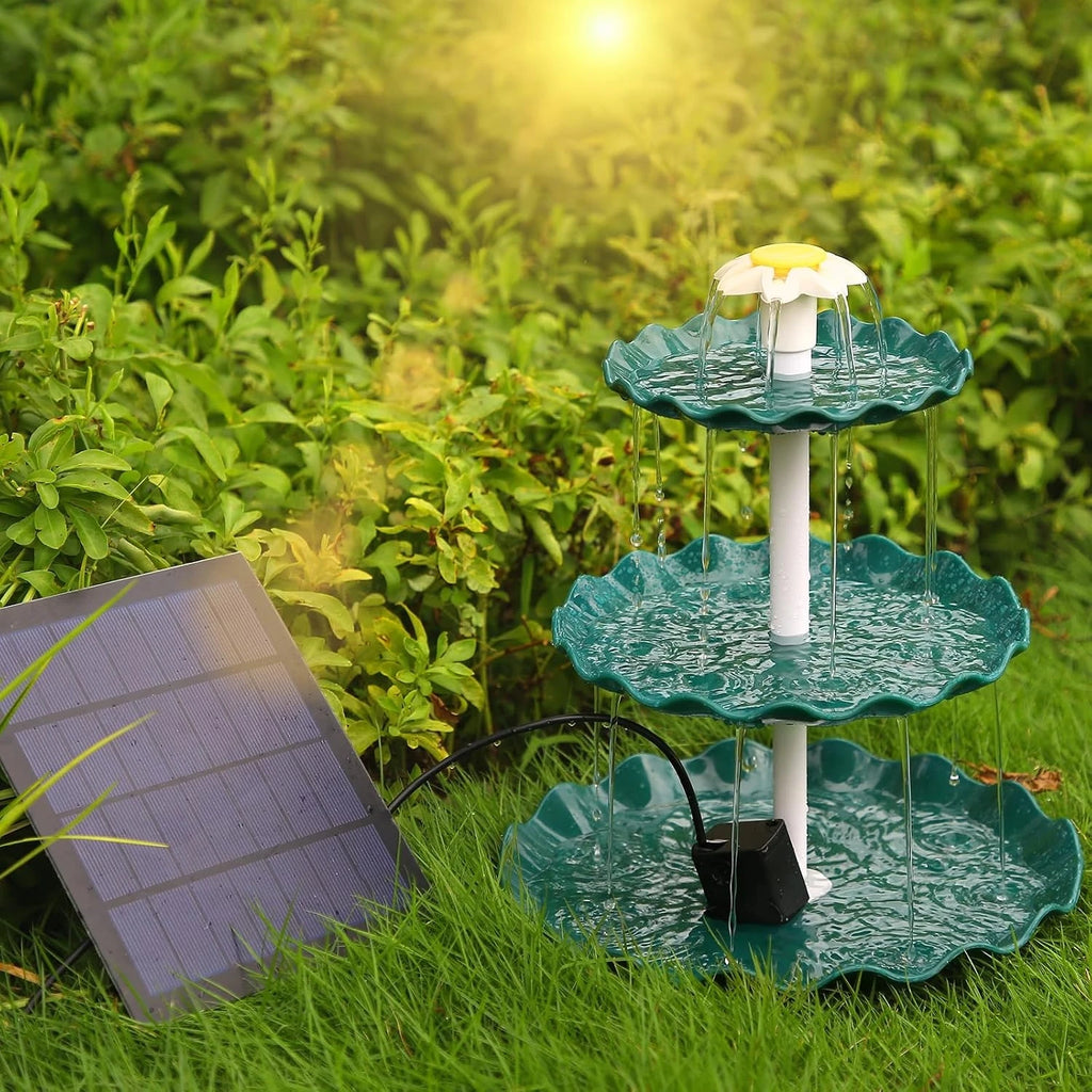 3.5W Solar Bird Bath Water Fountain and Feeder