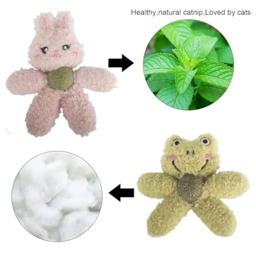 Indoor Cat Plush Catnip Animal-Shaped Toy