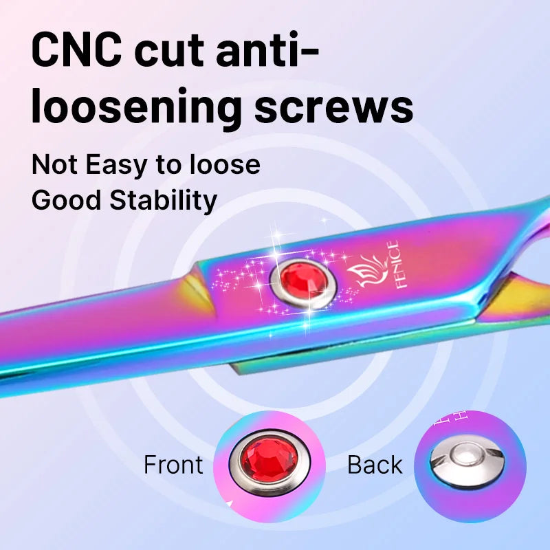 6.5/7.0 Inch Rainbow Pet Grooming Scissors