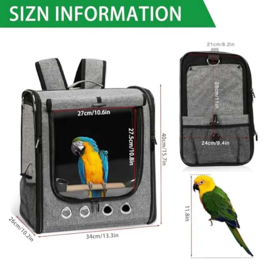Bird Carrier Bag Travel Backpack