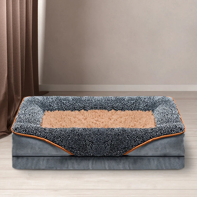 Oversized Pet Bed with Raised Edges
