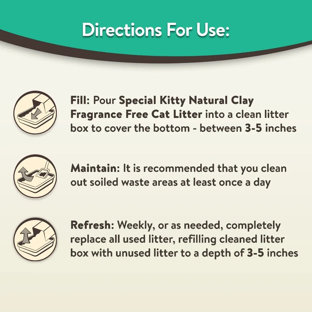 4-Pack Clumping Clay Cat Litter Fresh Scent