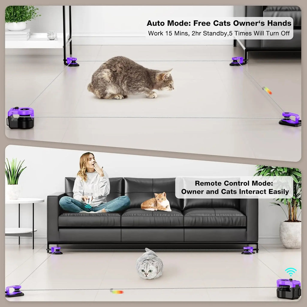 Interactive Cat Treadmill Mouse Toy with Remote Control