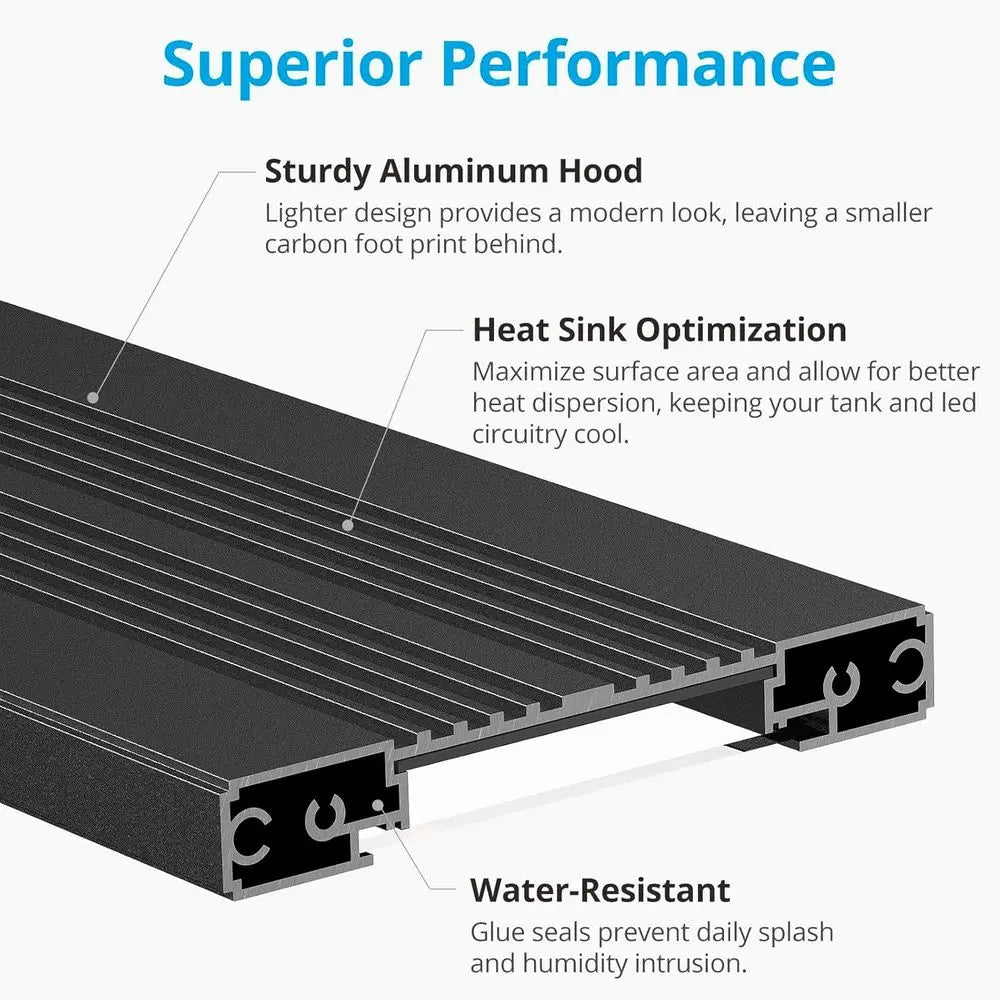24/7 Adjustable LED Aquarium Light for Fish Tanks