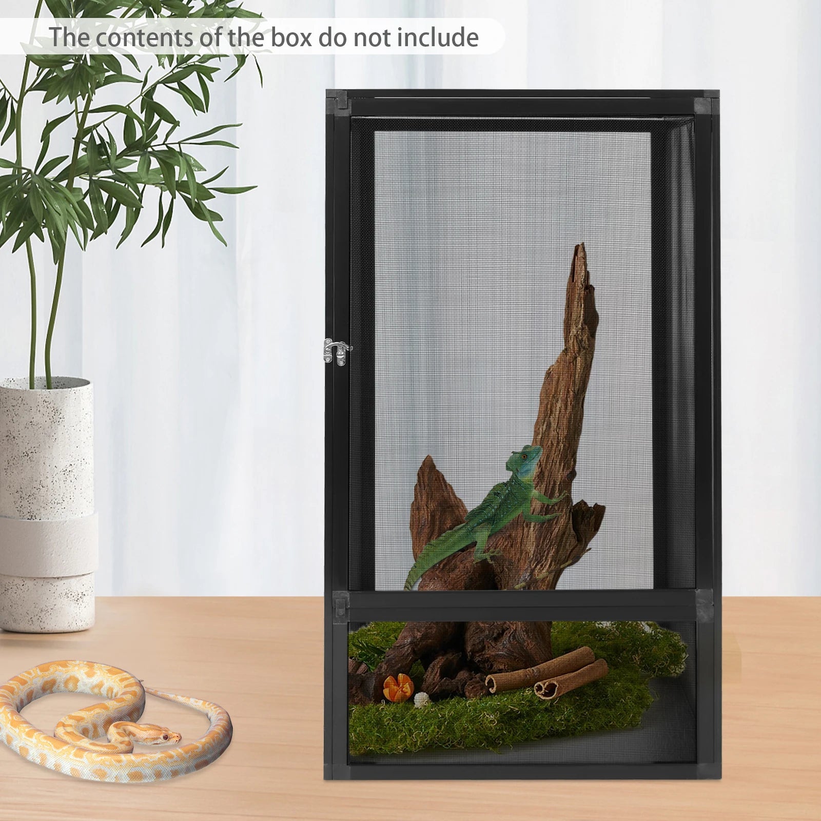 Freestanding Reptile Habitat Terrarium Enclosure