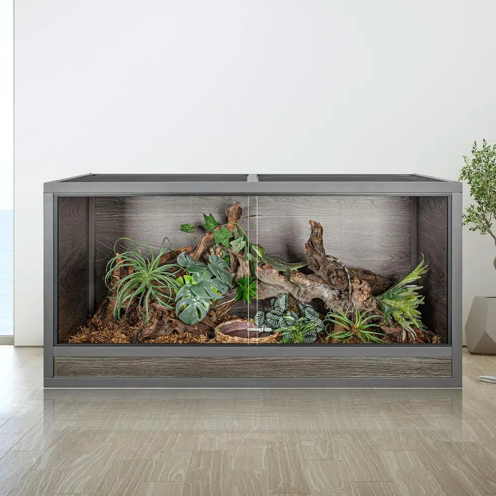 Insulated Wooden Reptile Enclosure 120 Gallon 48x24x24