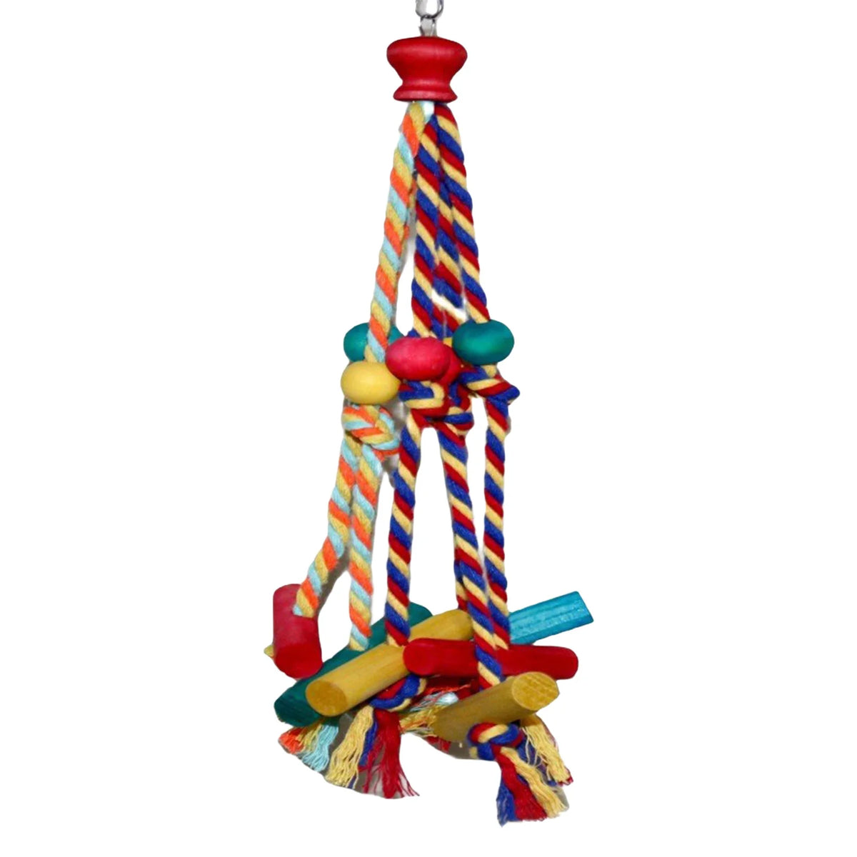 Hanging Bird Cage Rope Climbing Chewing Toy