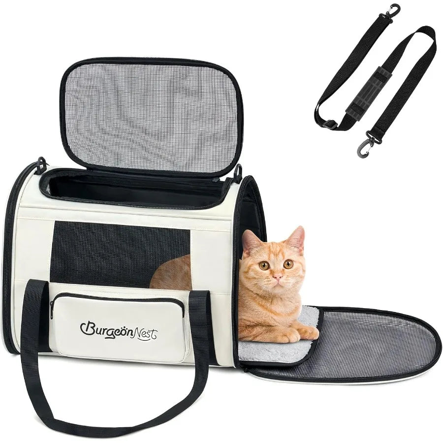 Pet Dog Cat Carrier for Pets Under 25 lbs