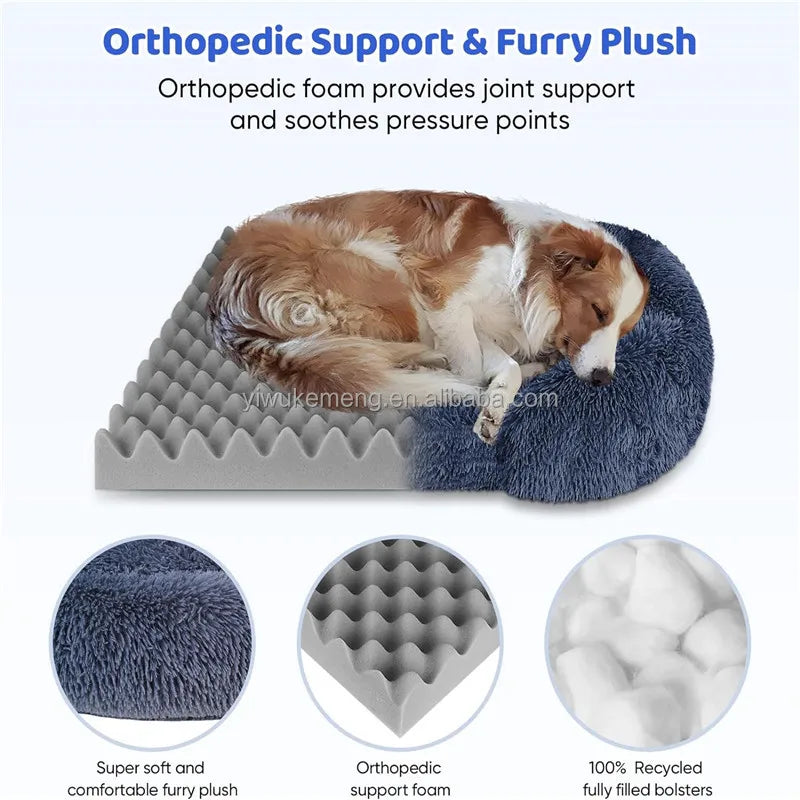 Thick Orthopedic Dog Cat Bed for Large Pets