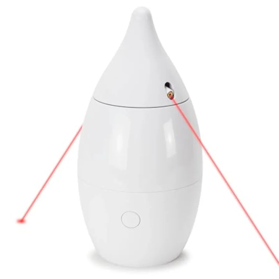 Zoom Rotating Red Laser Cat Toy with Dual Beams