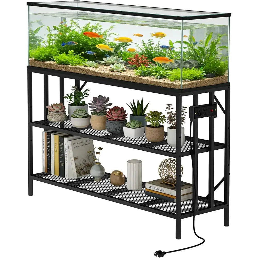 55-75 Gallon Fish Tank Stand with Power Outlet
