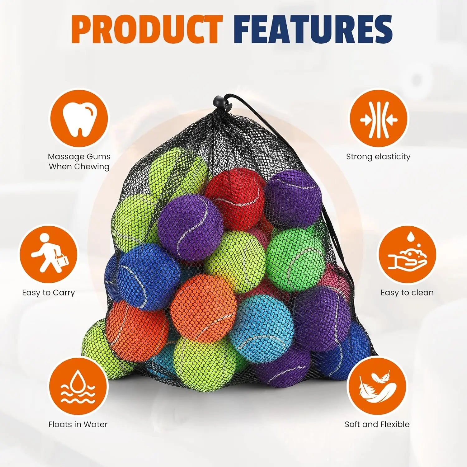 80 Pack Tennis Balls for Dogs