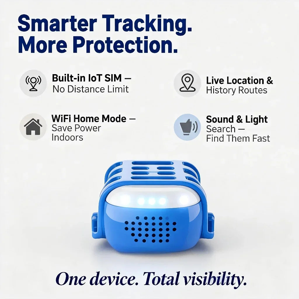 GPS Pet Tracker for Dogs Cats Built-in IoT Sim