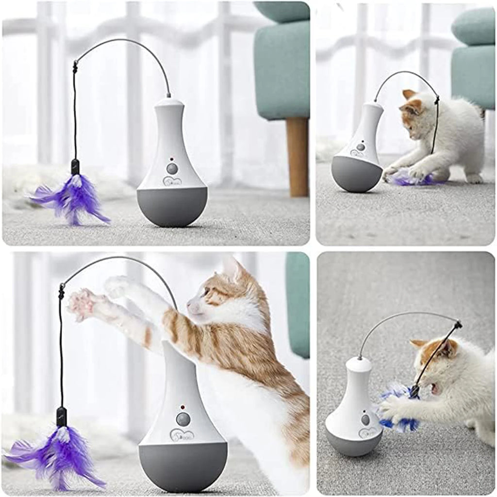 Interactive Funny Feather Kitten Teaser Toy