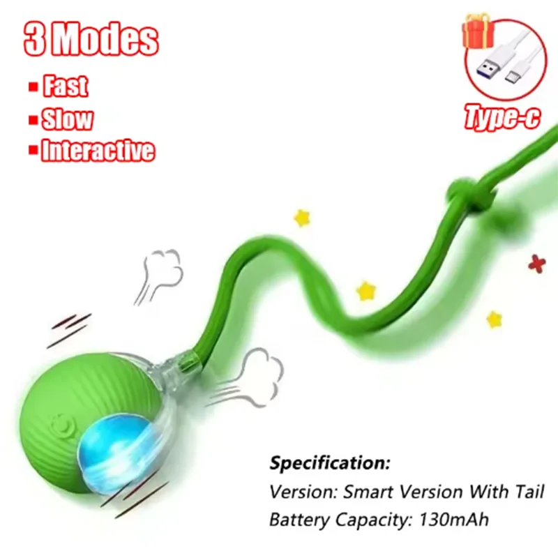 Interactive Cat Toy Automatic Teaser Ball