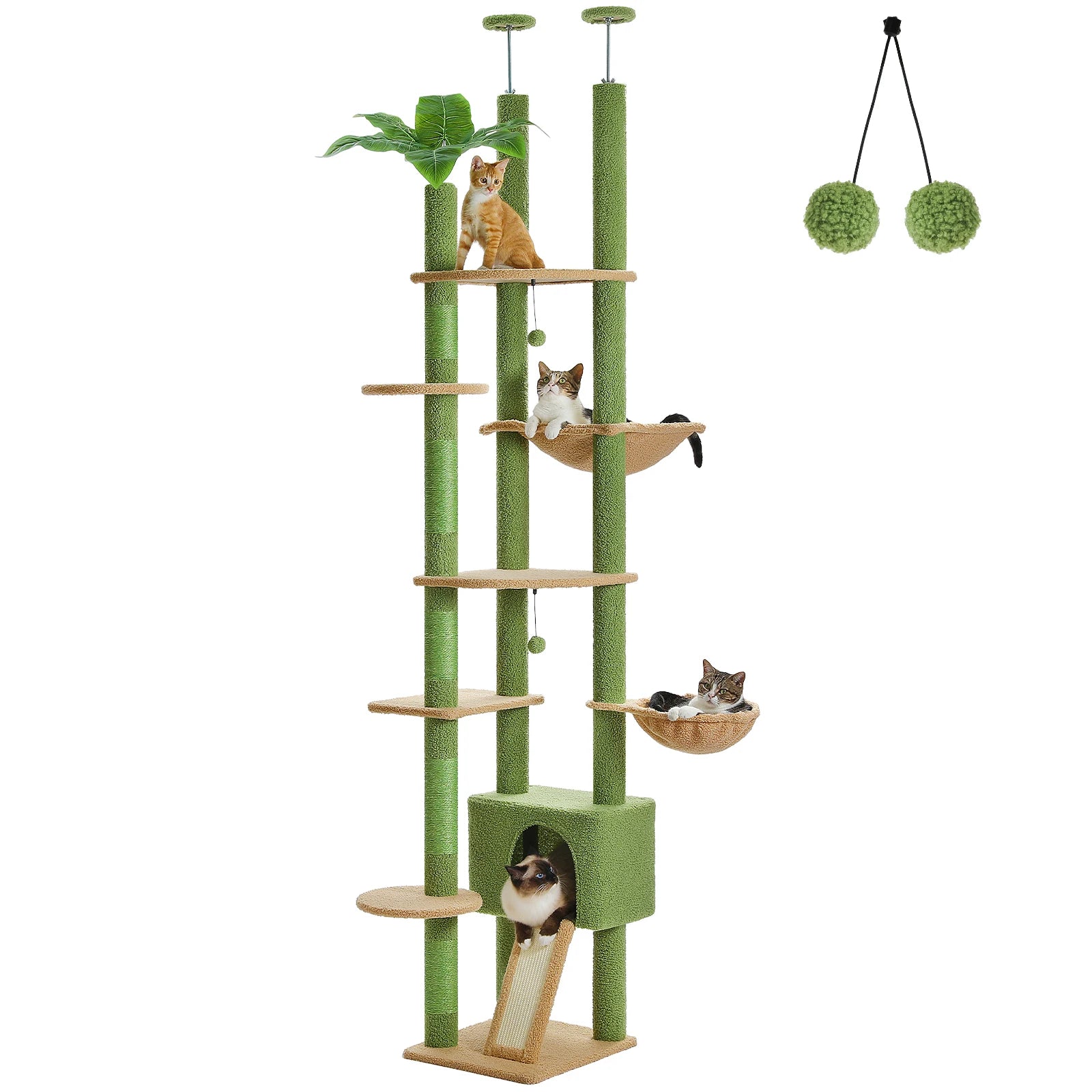 Cactus Tree Floor to Ceiling Cat Tower