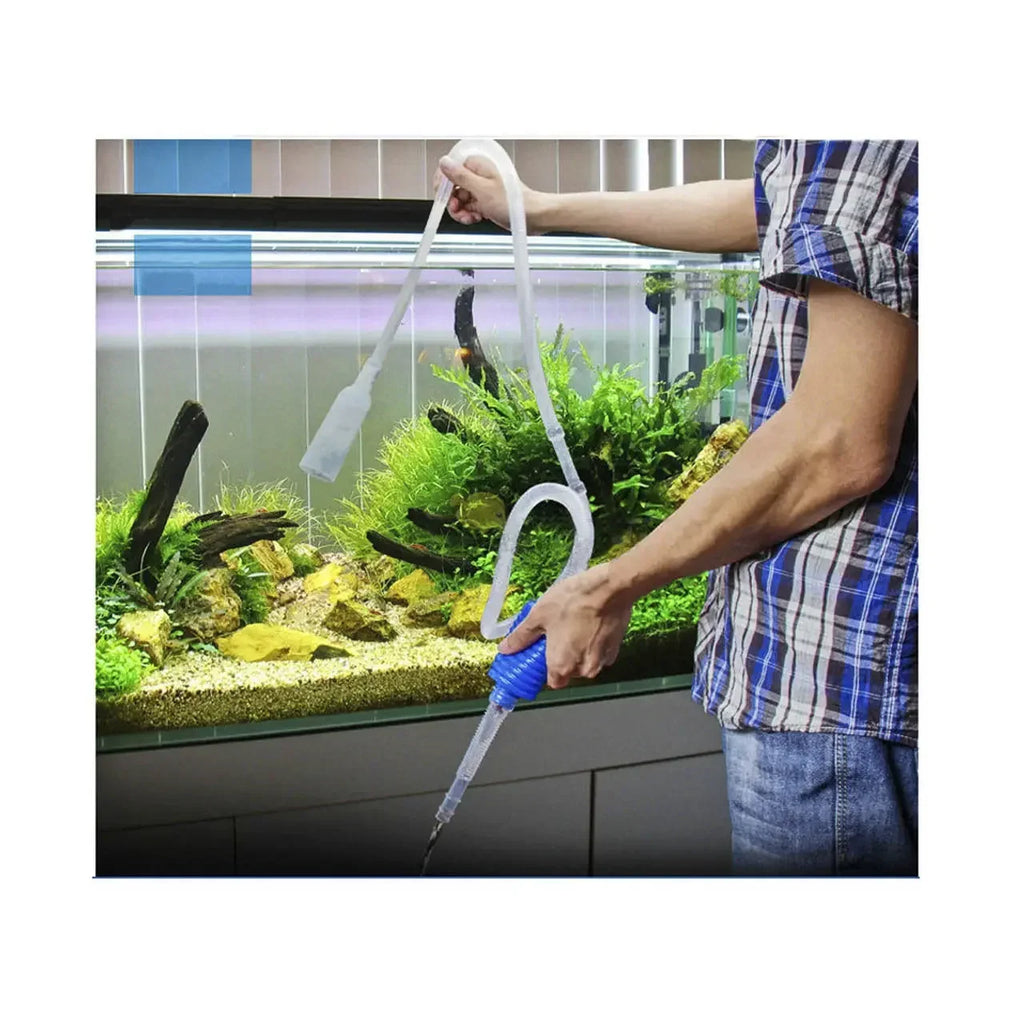 Semi-automatic Aquarium Vacuum Water Changer with Pump