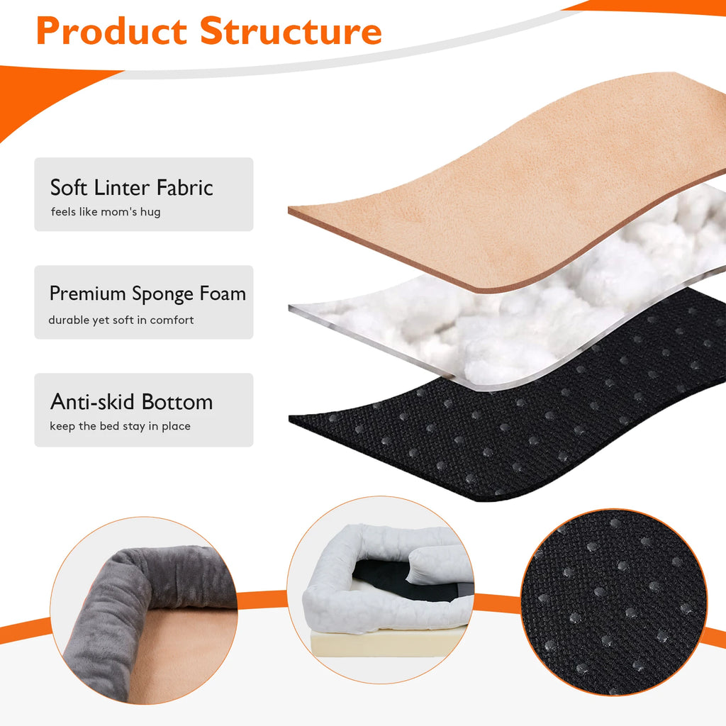 Large Pet Dog Bed Soft Anti Allergy