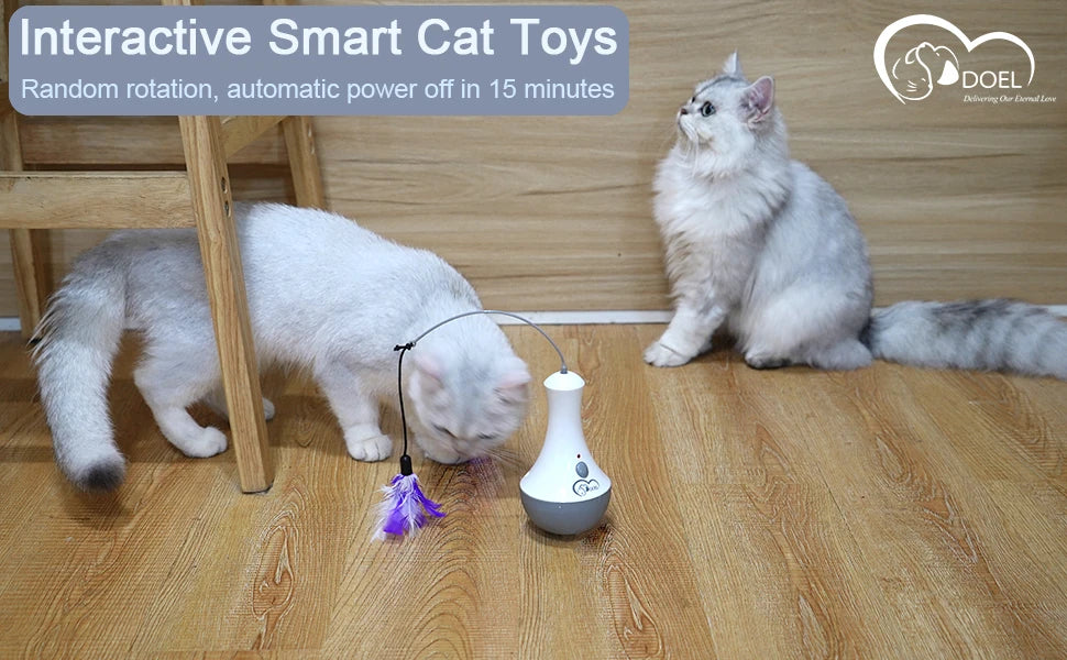 Interactive Funny Feather Kitten Teaser Toy