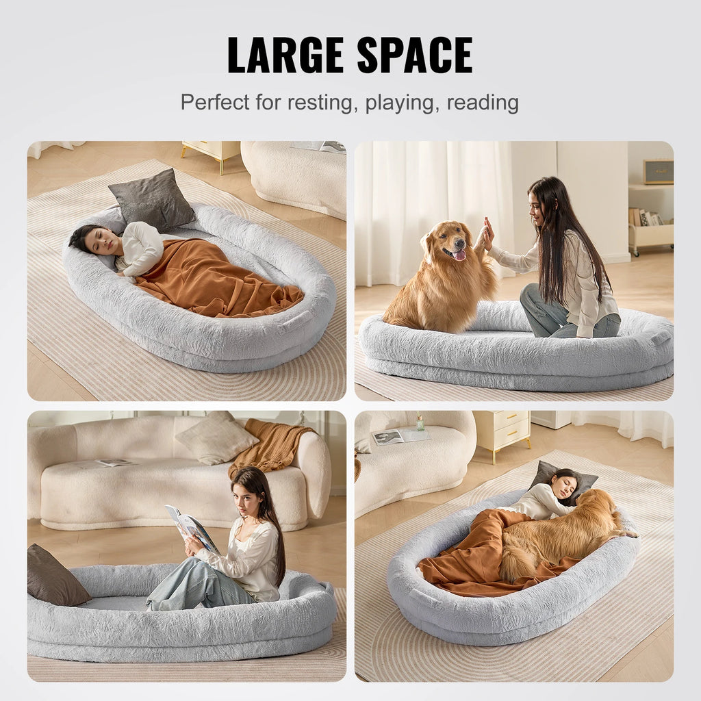 Adult Human Size Pet Bed with Washable Cover