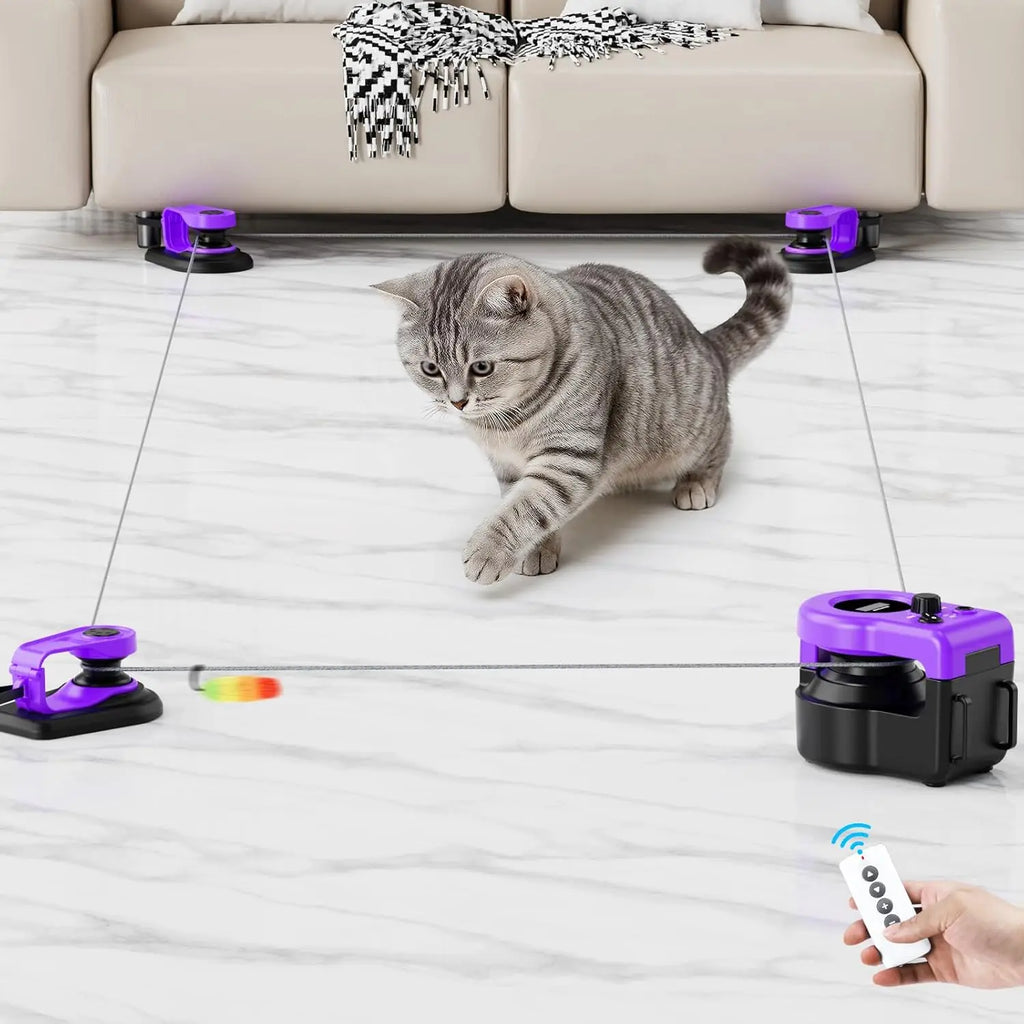 Interactive Cat Treadmill Mouse Toy with Remote Control