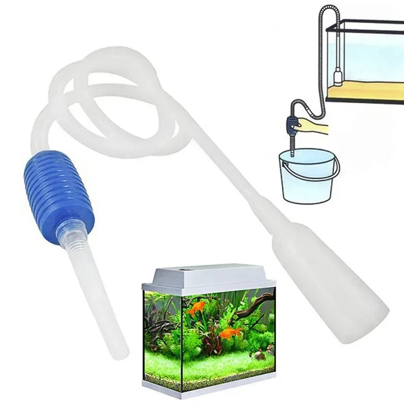 Semi-automatic Aquarium Vacuum Water Changer with Pump