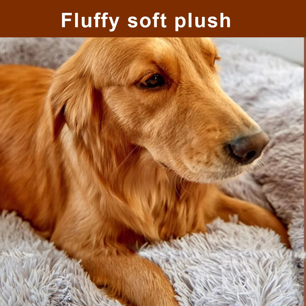 Dog Cat Paw Bed Fluffy Pet Bed