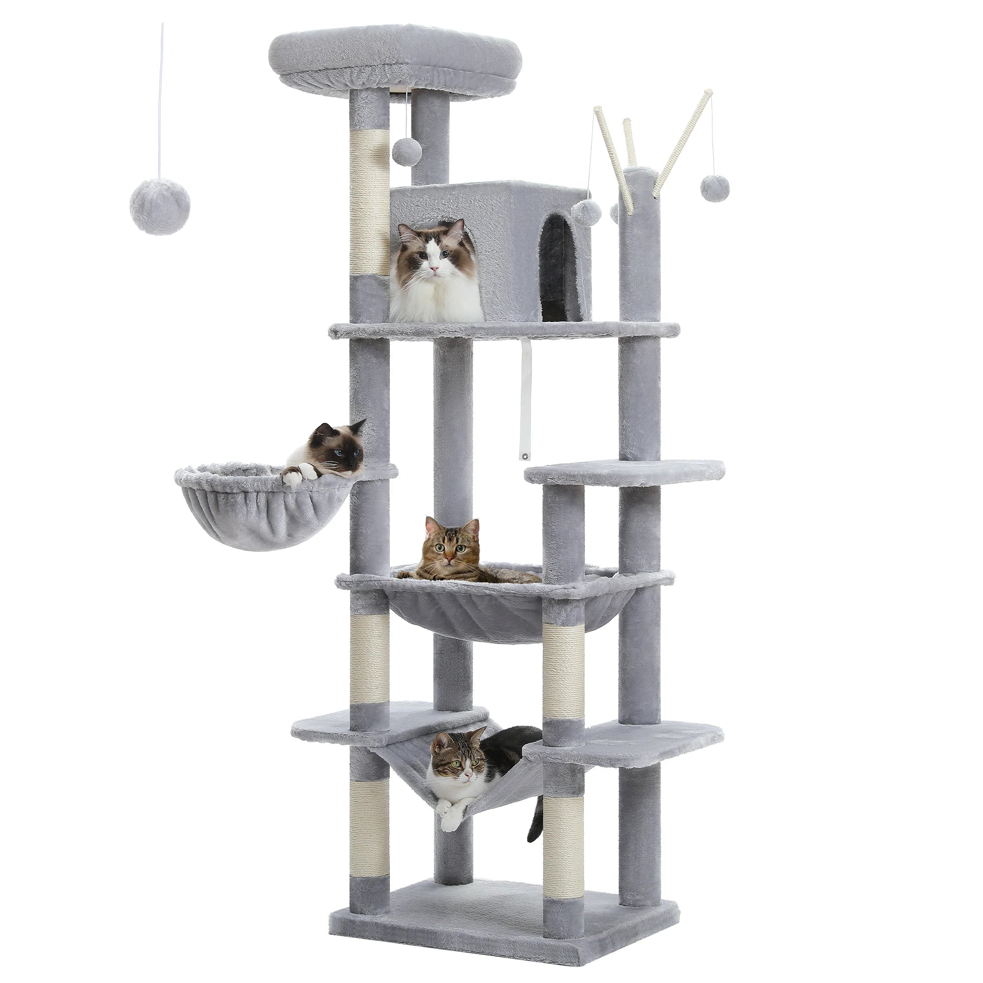 Large Multi-Level Cat Tree Tall Tower