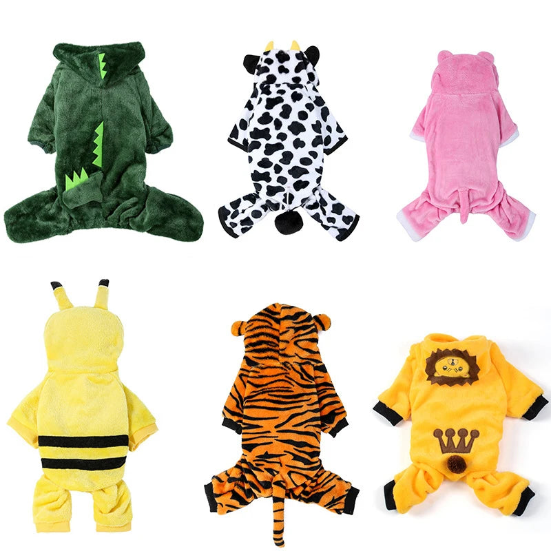 Pet Dog Cat Fleece Clothing Multiple Styles