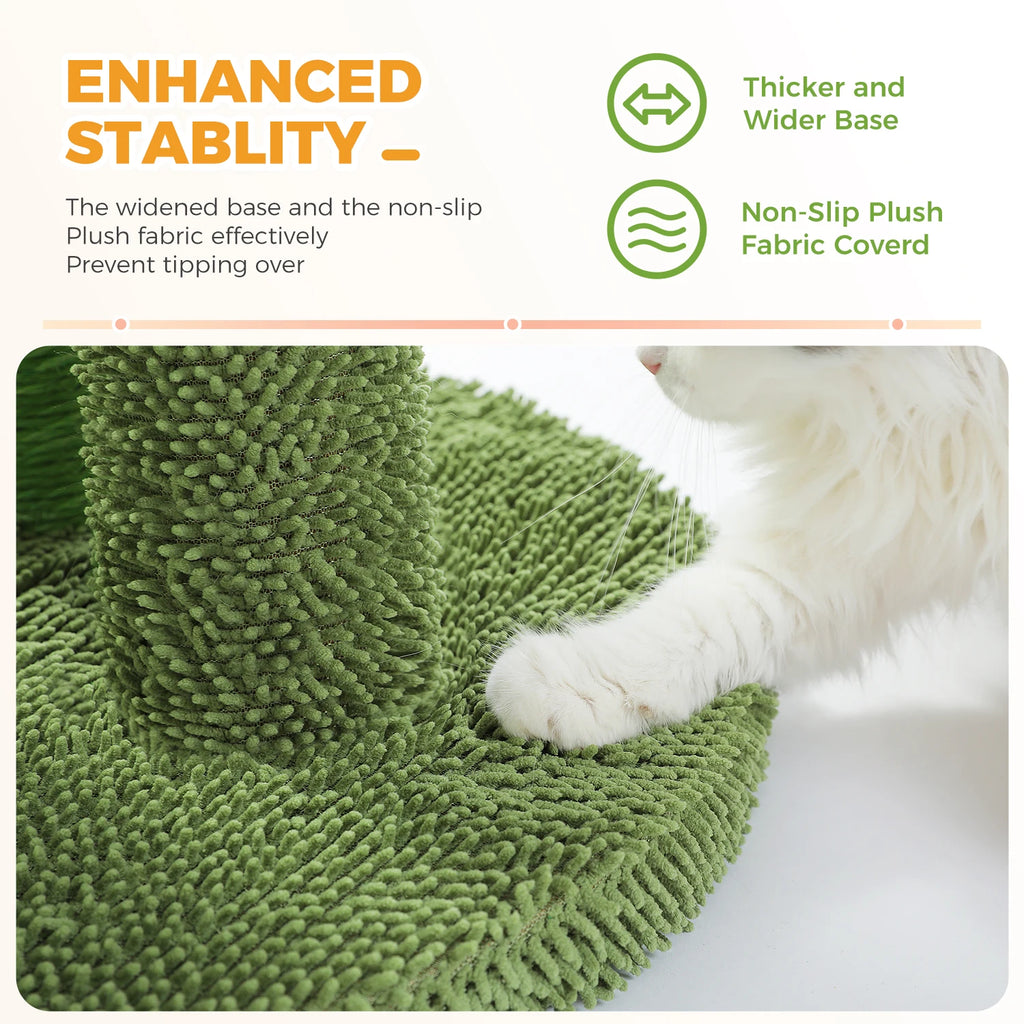 Cactus Triple Scratching Post for Indoor Cats