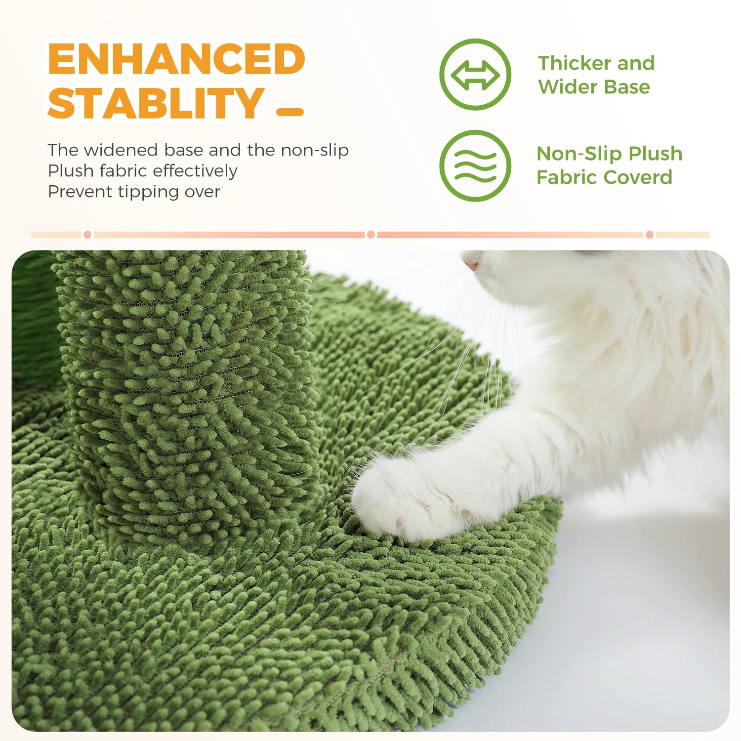 Cactus Triple Scratching Post for Indoor Cats