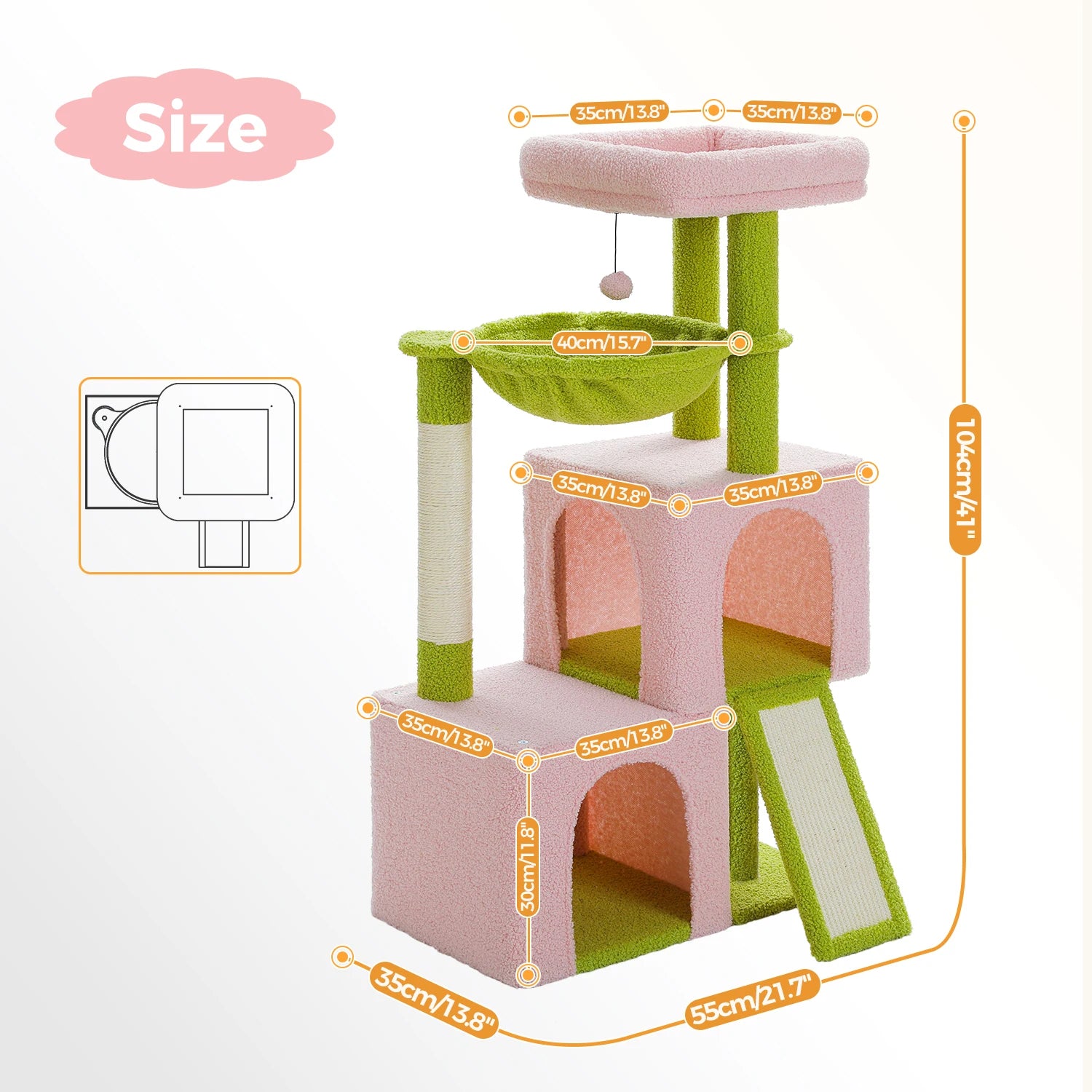 Large Cat Tree Tower for Indoor Cats