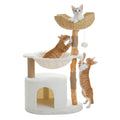 Modern Cat Tree Tower with Wood Scratching Posts