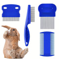 4 Pack Flea and Lice Pet Grooming Combs