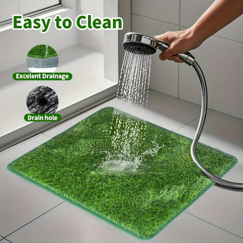 Simulation Lawn Toilet Training Mat Washable