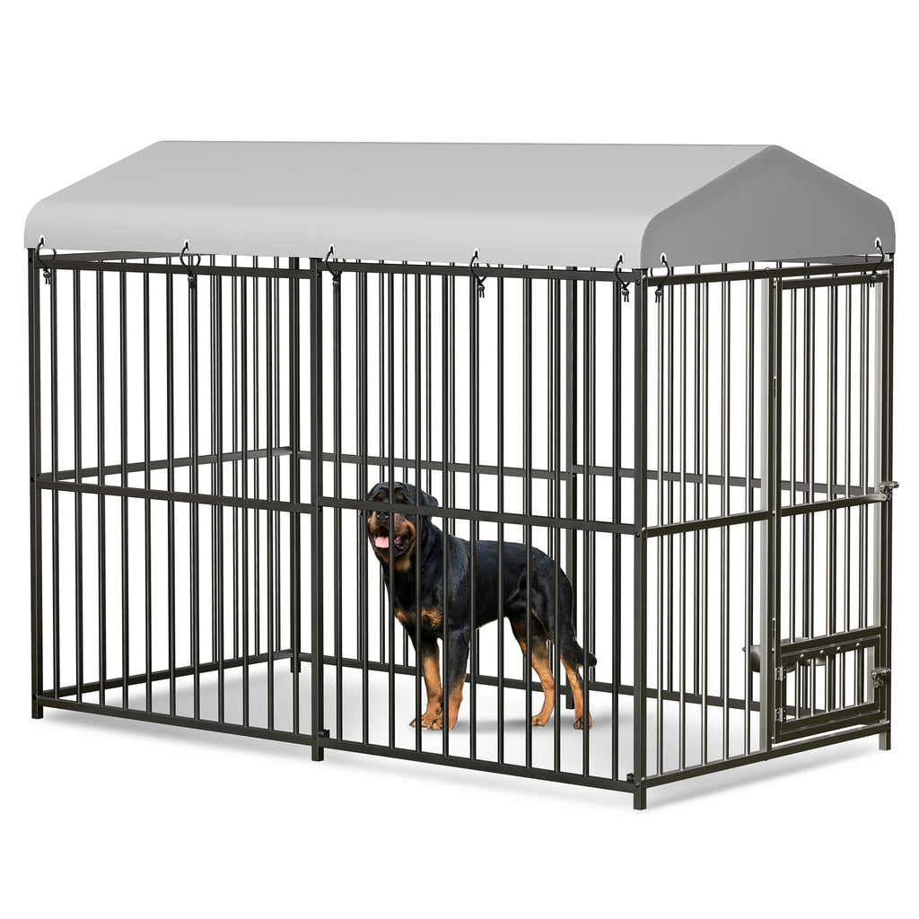 Heavy Duty Outdoor Dog Kennel with Roof