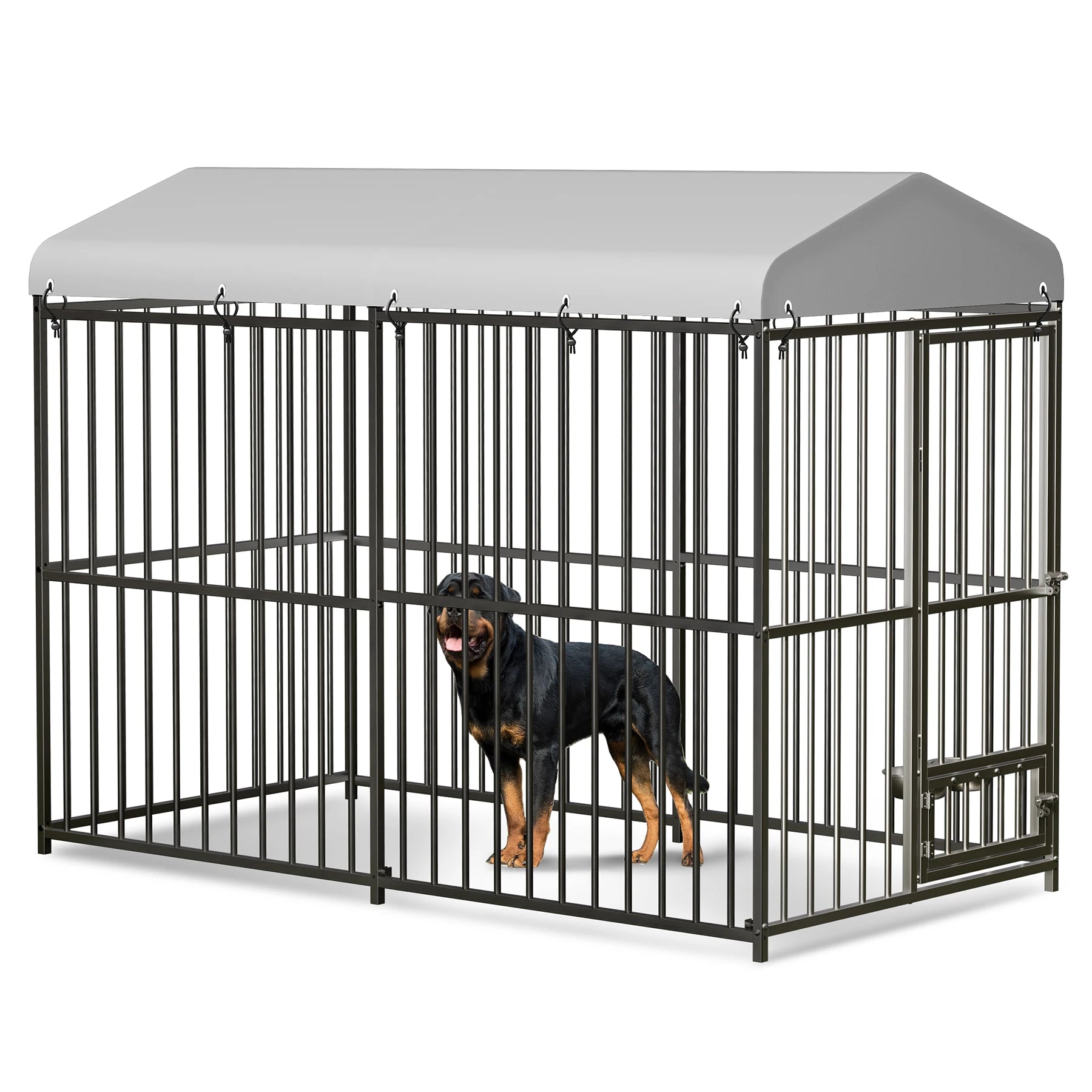 Heavy Duty Outdoor Dog Kennel with Roof