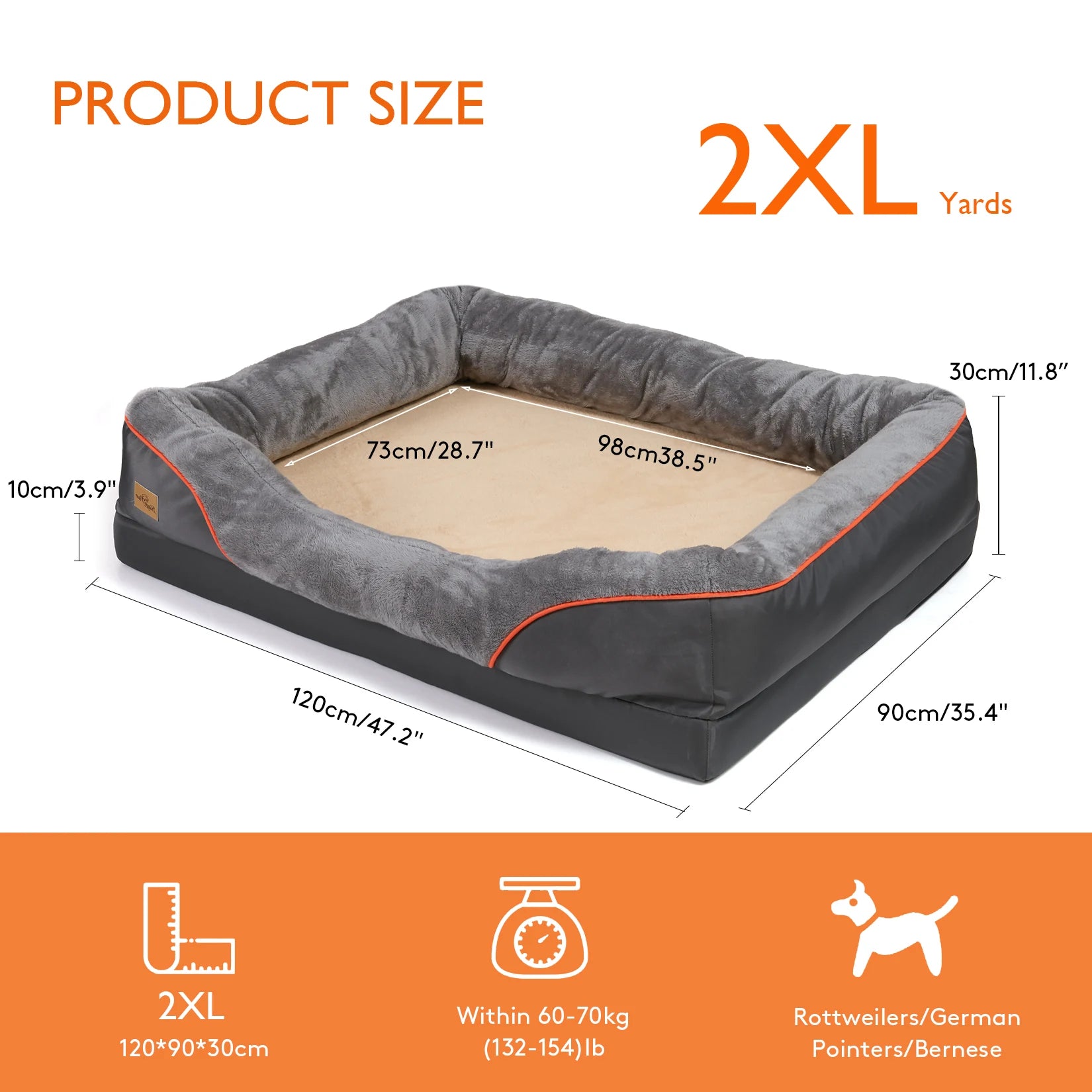 Large Pet Dog Bed Soft Anti Allergy