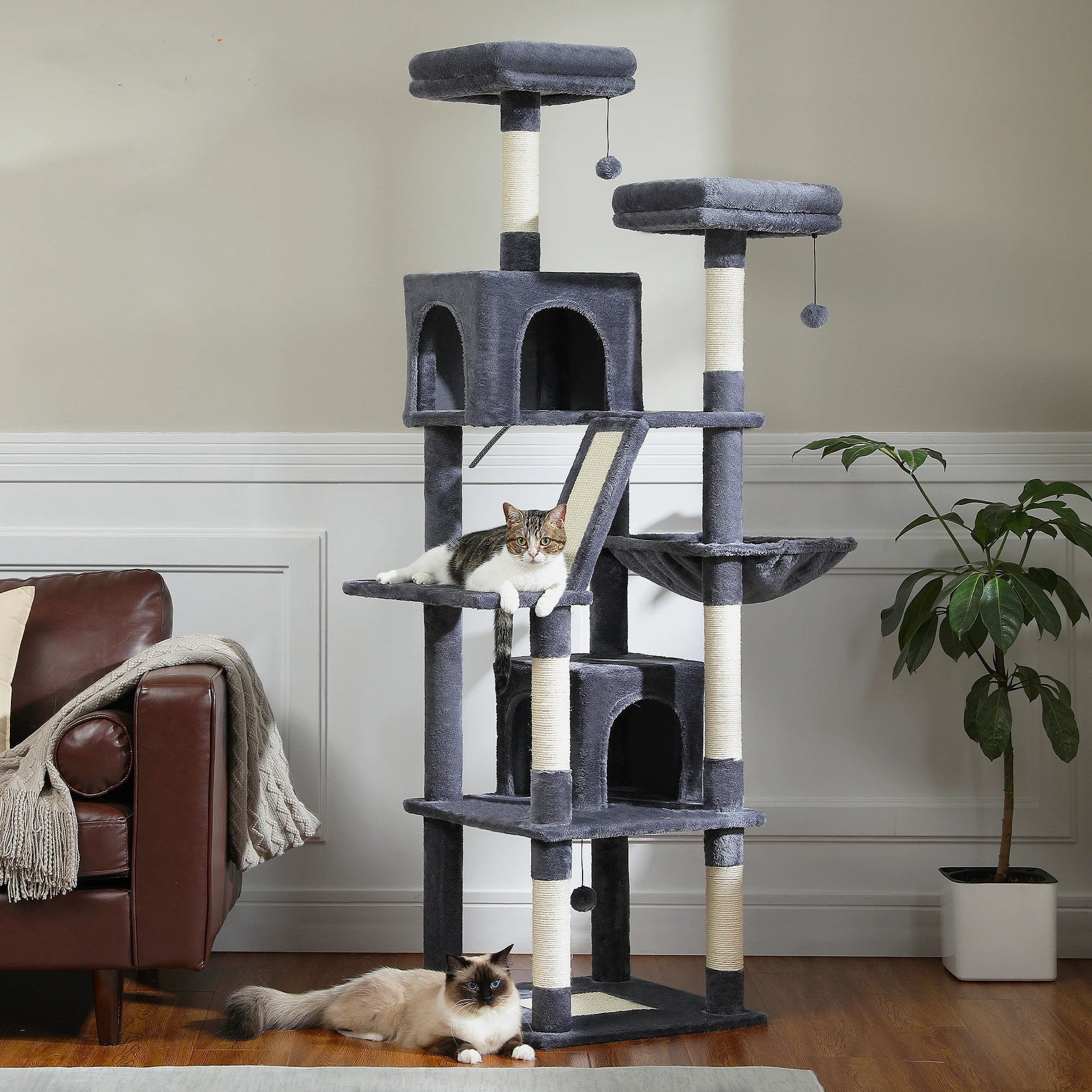 Large Multi-Level Cat Tree Tall Tower