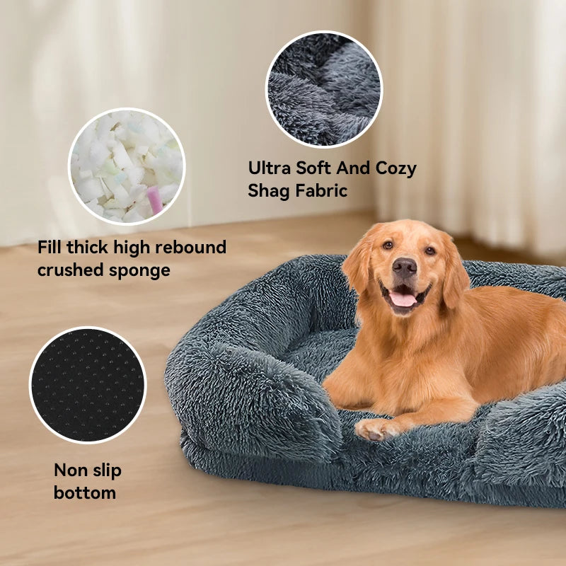 Thick Orthopedic Dog Cat Bed for Large Pets