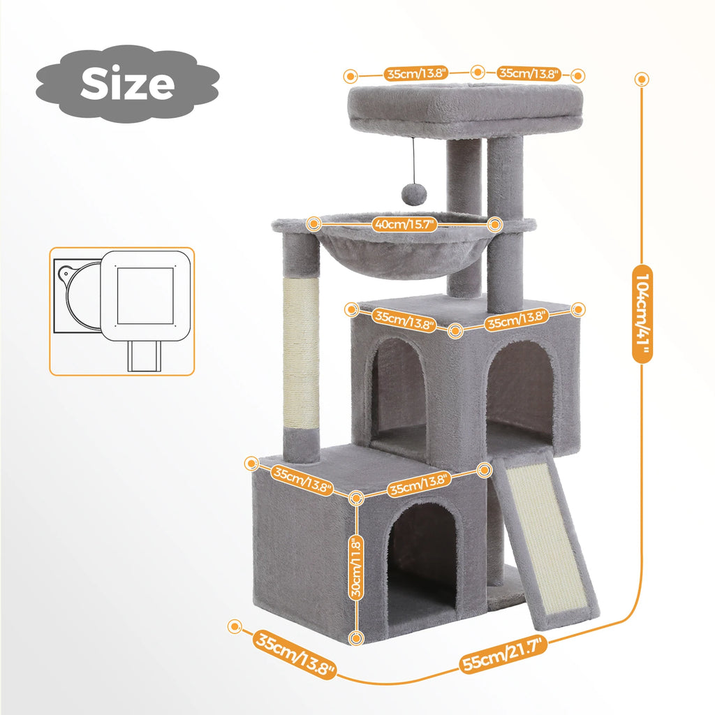 Large Cat Tree Tower for Indoor Cats