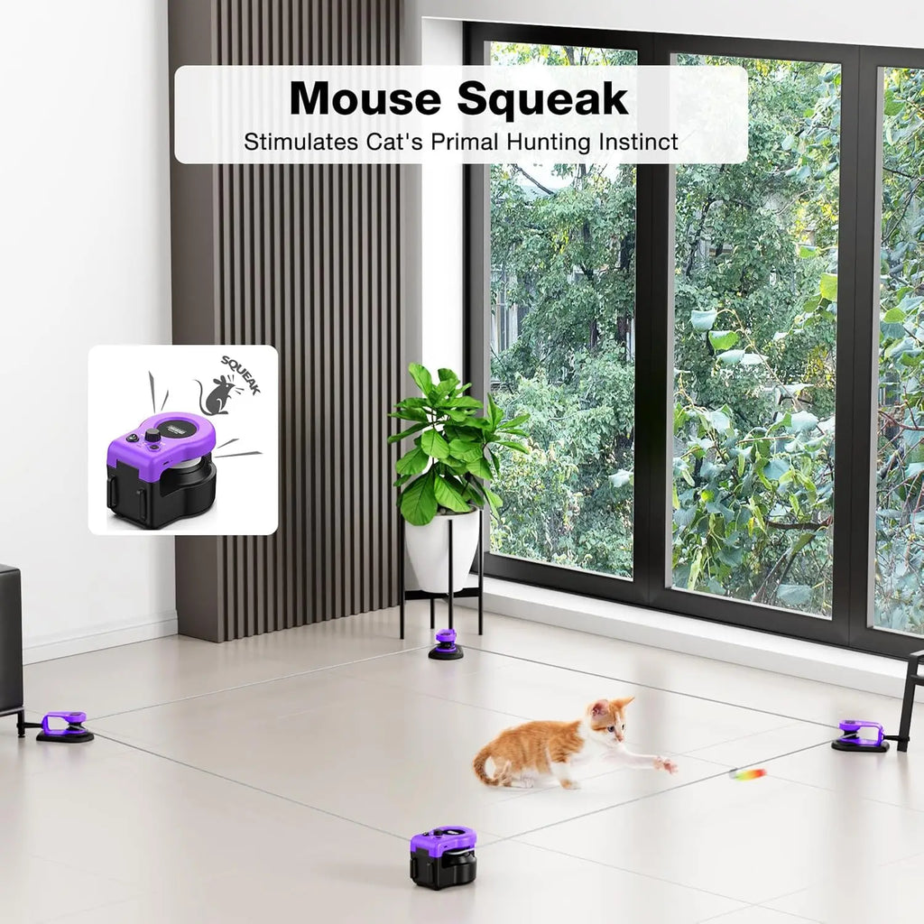 Interactive Cat Treadmill Mouse Toy with Remote Control
