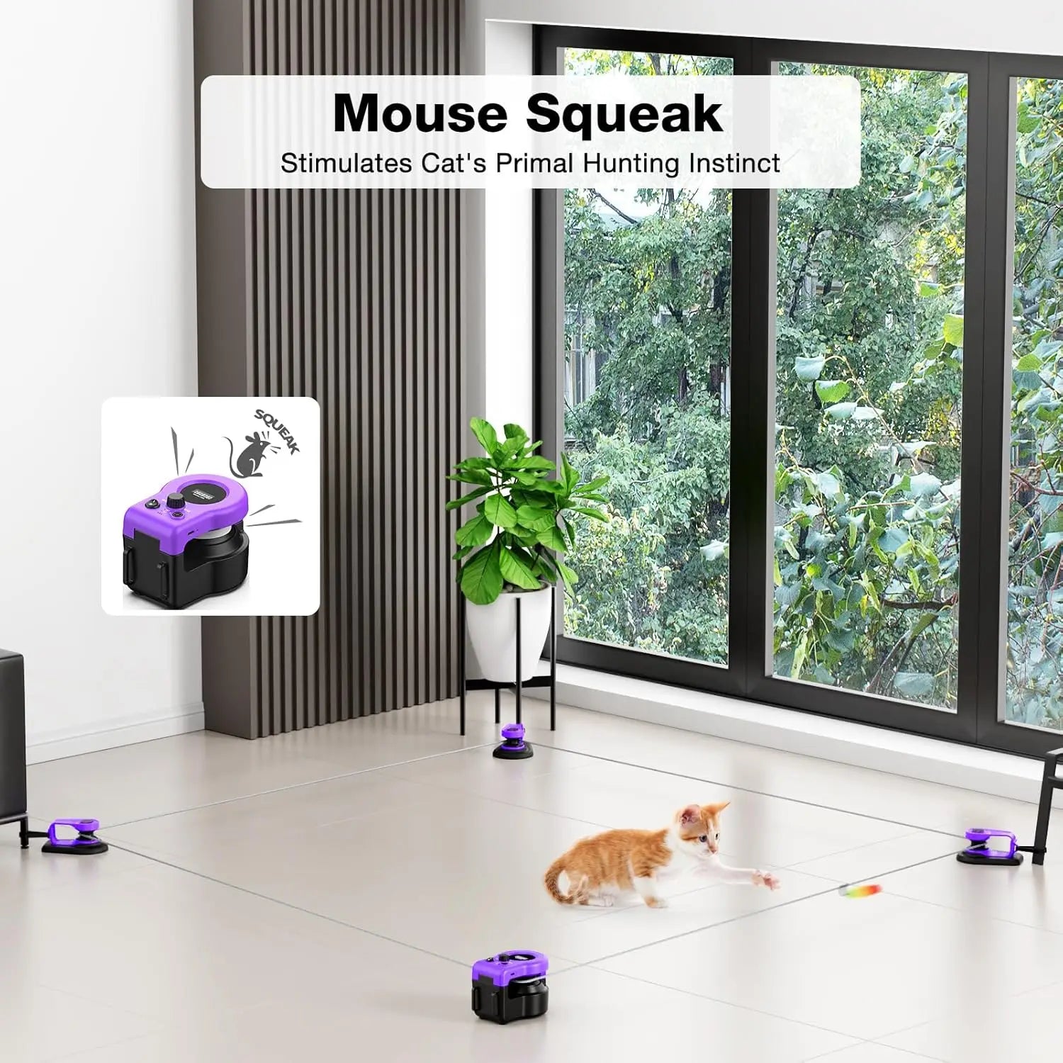 Interactive Cat Treadmill Mouse Toy with Remote Control