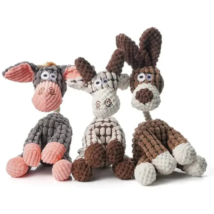 Plush Squeaky Puppy Chew Toy Companion