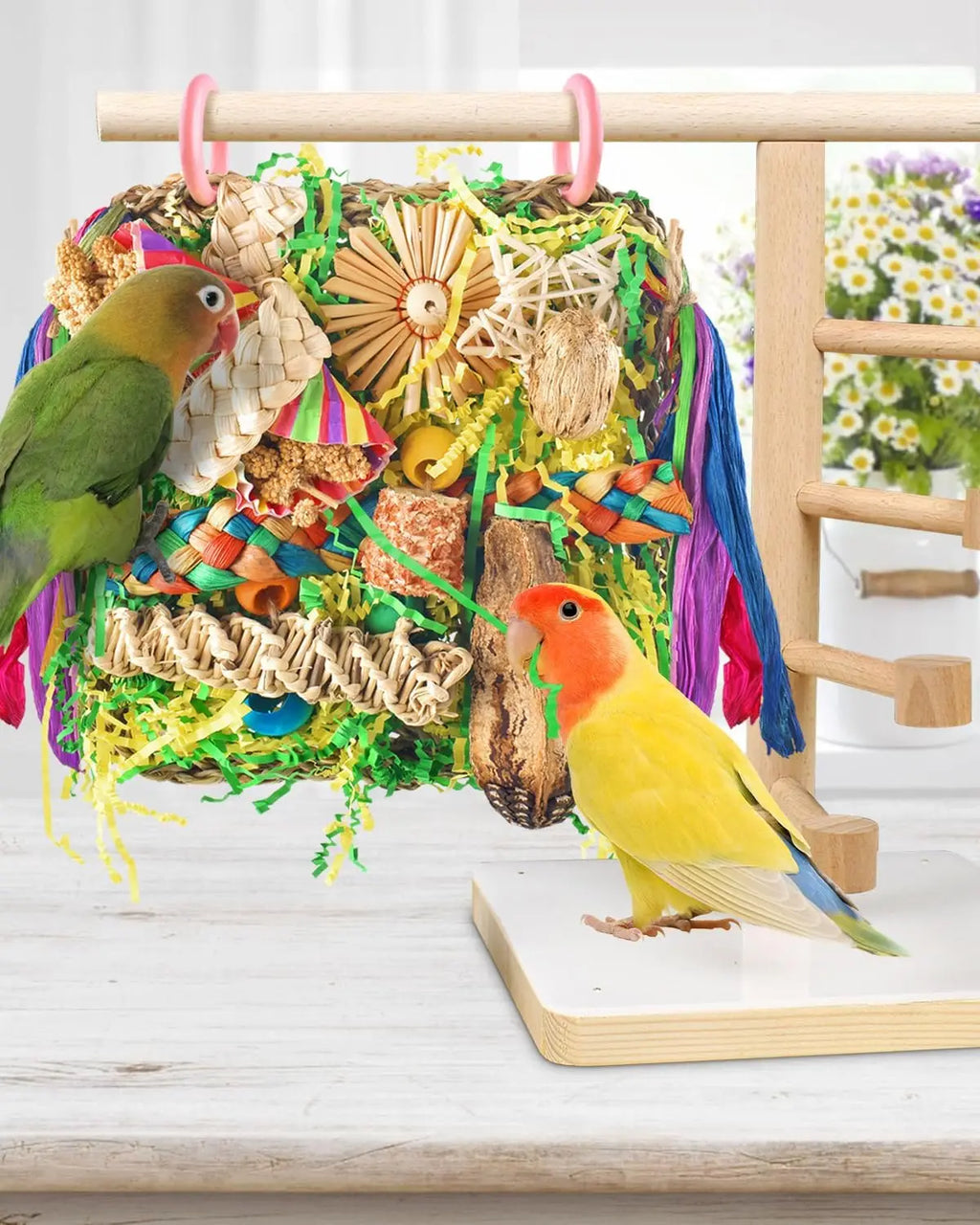 Bird Toys for Parrots Foraging Swing Mat