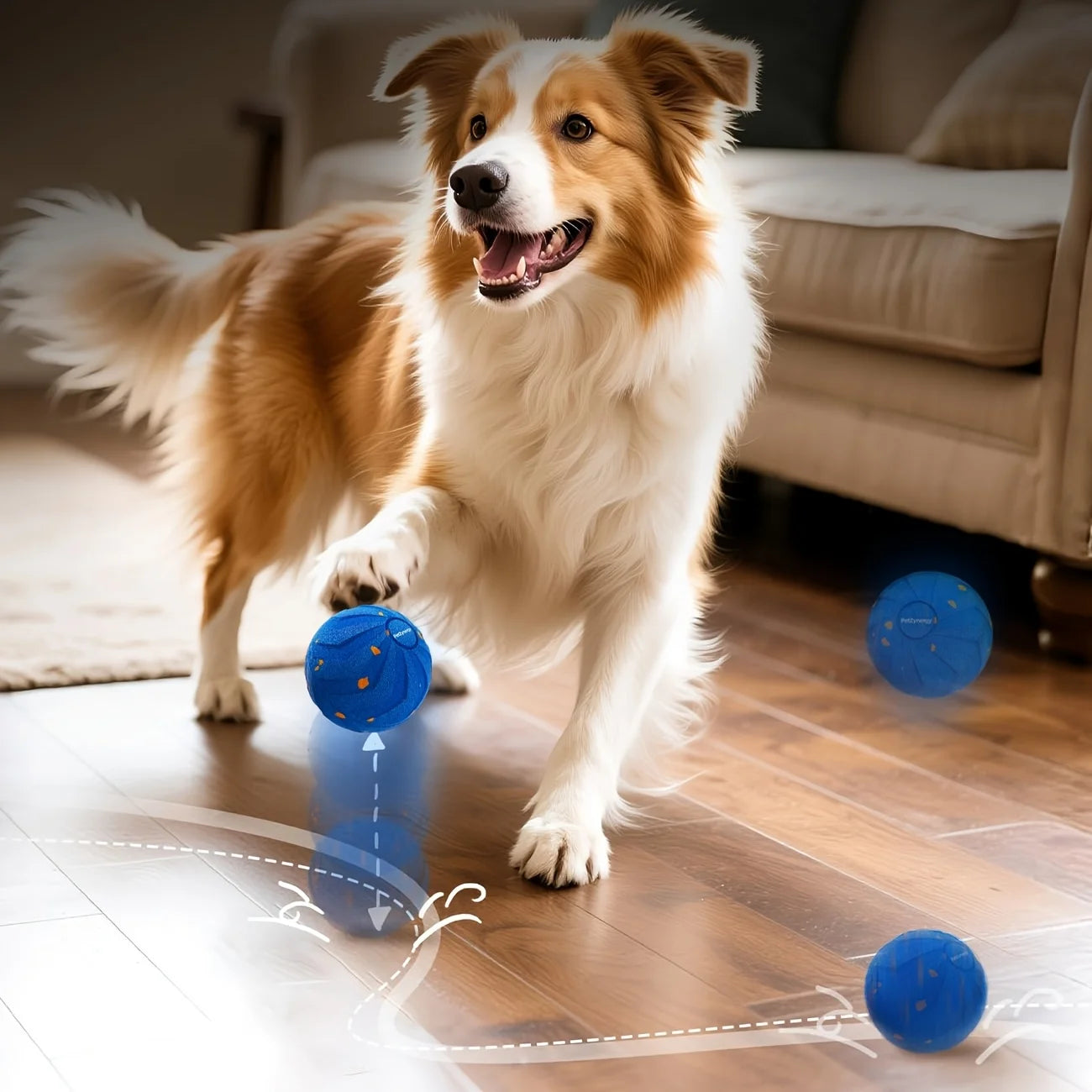 Large Interactive Dog Ball With Auto-Rolling Motion