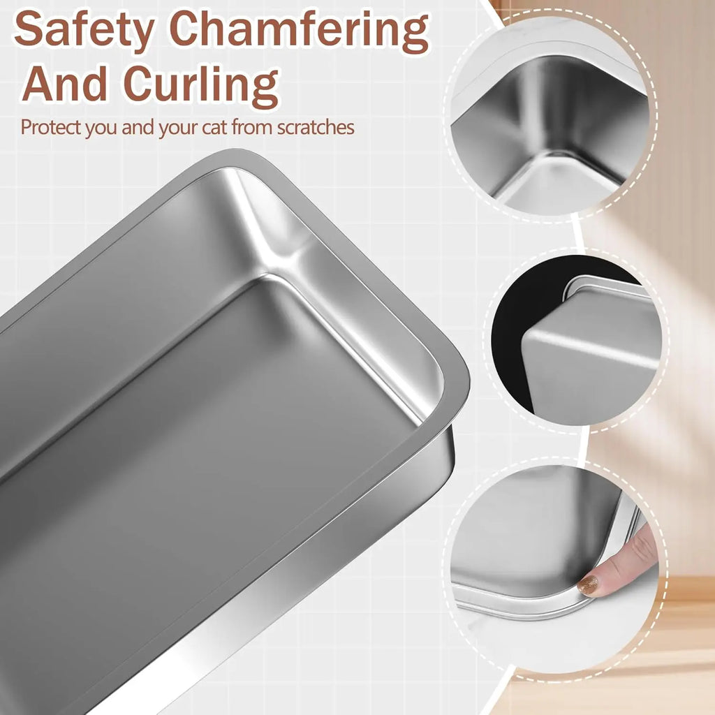 Stainless Steel Litter Box for Small Animals